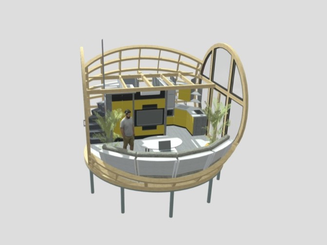 Дизайн интерьера и планировка купольного дома